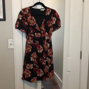Madewell Tulip Sleeve Mini Dress in French Rose